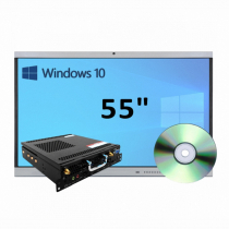 Интерактивная панель 55" (встроенный ПК, Win10) - «globural.ru» - Ессентуки