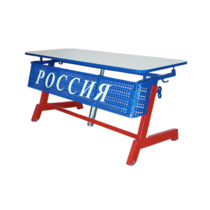 Стол ученический двухместный "Патриот-2п" на газовом лифте (р.гр. № 3-7 и наклоном столешницы ) - «globural.ru» - Ессентуки