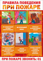Стенд "Правила поведения при пожаре" - «globural.ru» - Ессентуки