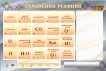 Светодинамический стенд "Уравнения реакций" с маркерными полями - «globural.ru» - Ессентуки