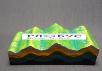 Модель "Строение земных складок и эволюций рельефа" (вариант 2) - «globural.ru» - Ессентуки