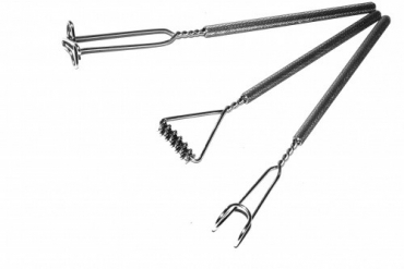 Комплект массажных логопедических зондов "Универсальный" на толстых ручках с накаткой (3 штуки) - «globural.ru» - Ессентуки