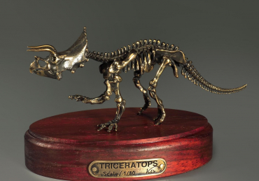 Модель скелета динозавра Triceratops - «globural.ru» - Ессентуки