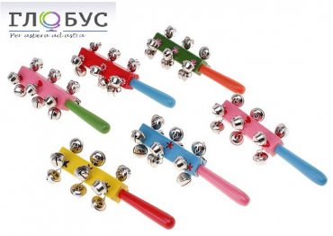 Набор "Погремушка с колокольчиками и ручкой" - «globural.ru» - Ессентуки