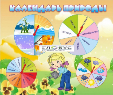 Стенд "Календарь природы" (вариант 1) - «globural.ru» - Ессентуки
