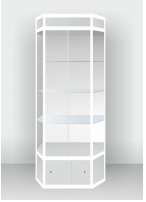 Шестигранная шкаф-витрина с подсветкой - «globural.ru» - Ессентуки